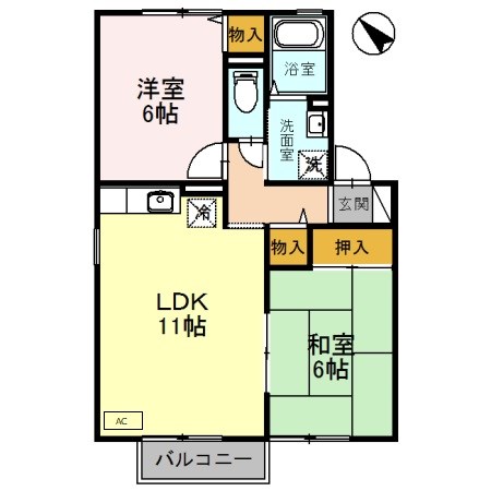 グランベールI 間取り図