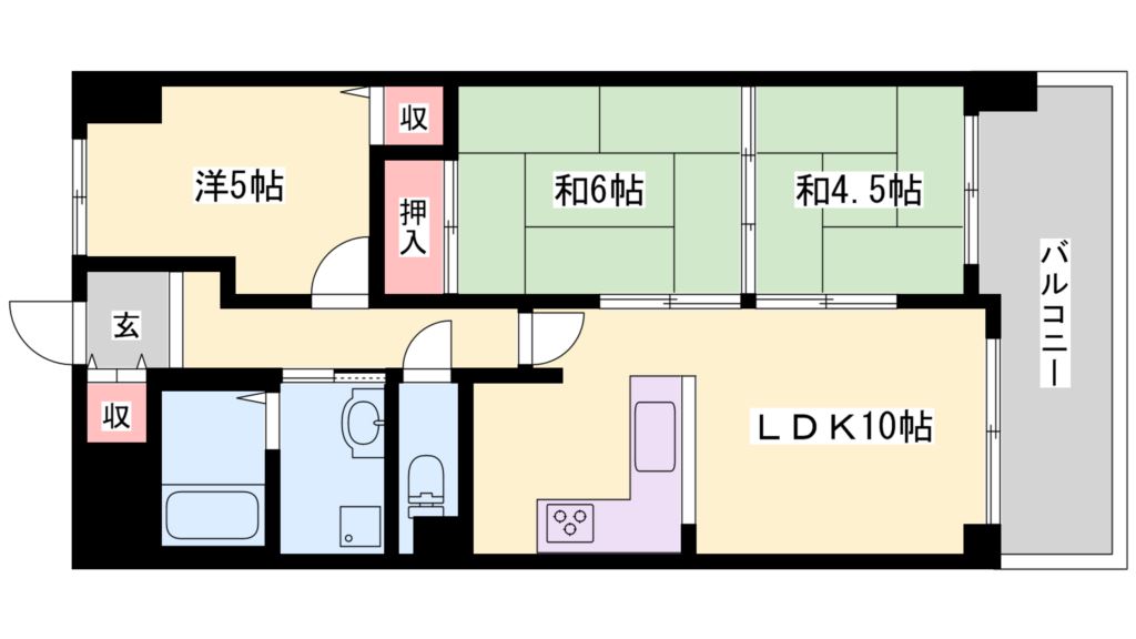 プレステージ高砂 間取り図