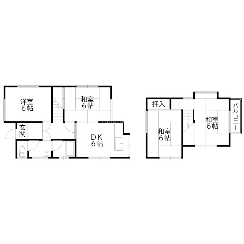 高砂町曽根町戸建 間取り図