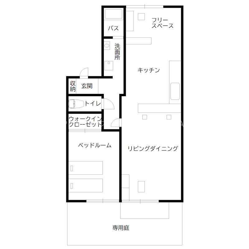 メゾンクレール友沢 間取り図