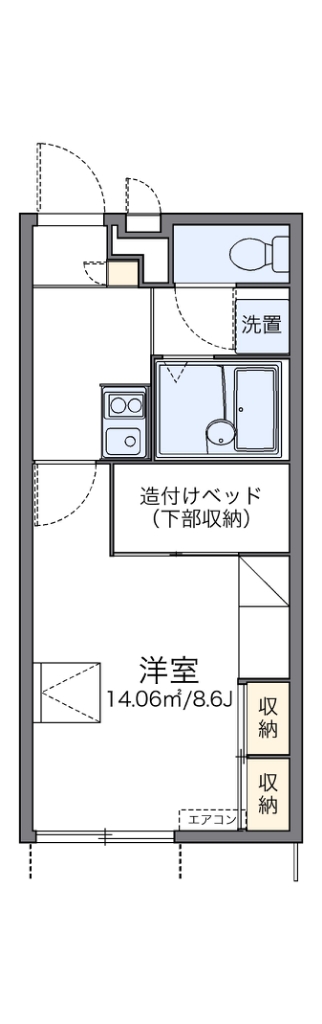 レオパレストゥルーハート 間取り図