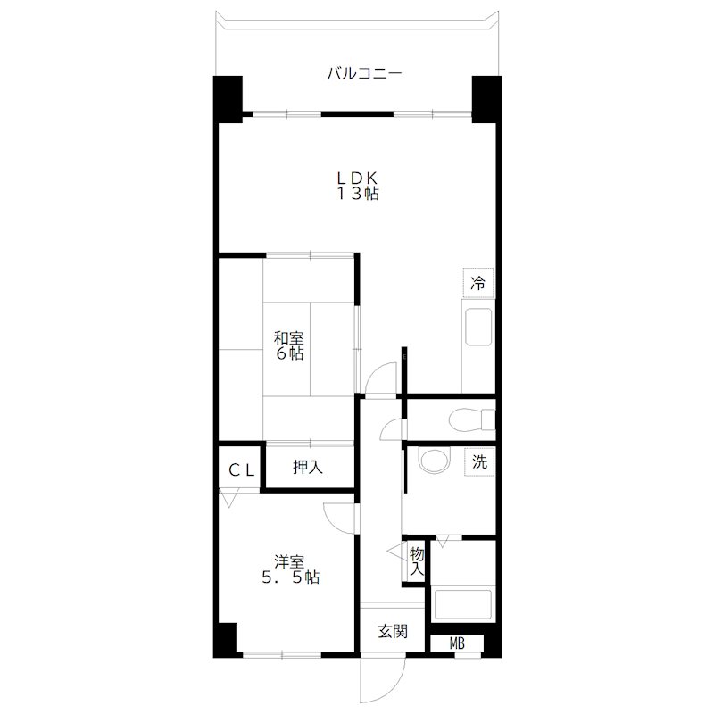 グランメェル435 間取り図