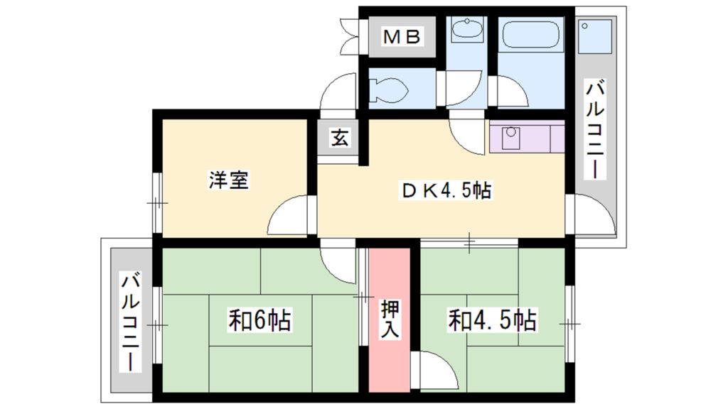 101マンション 間取り図