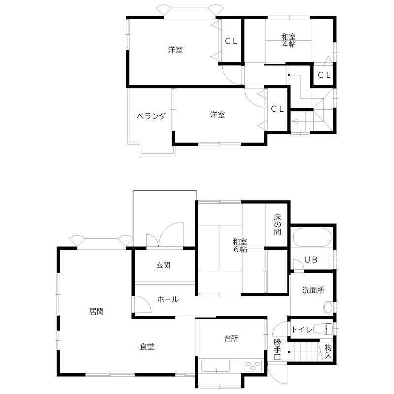 高砂市曽根町住宅 間取り図