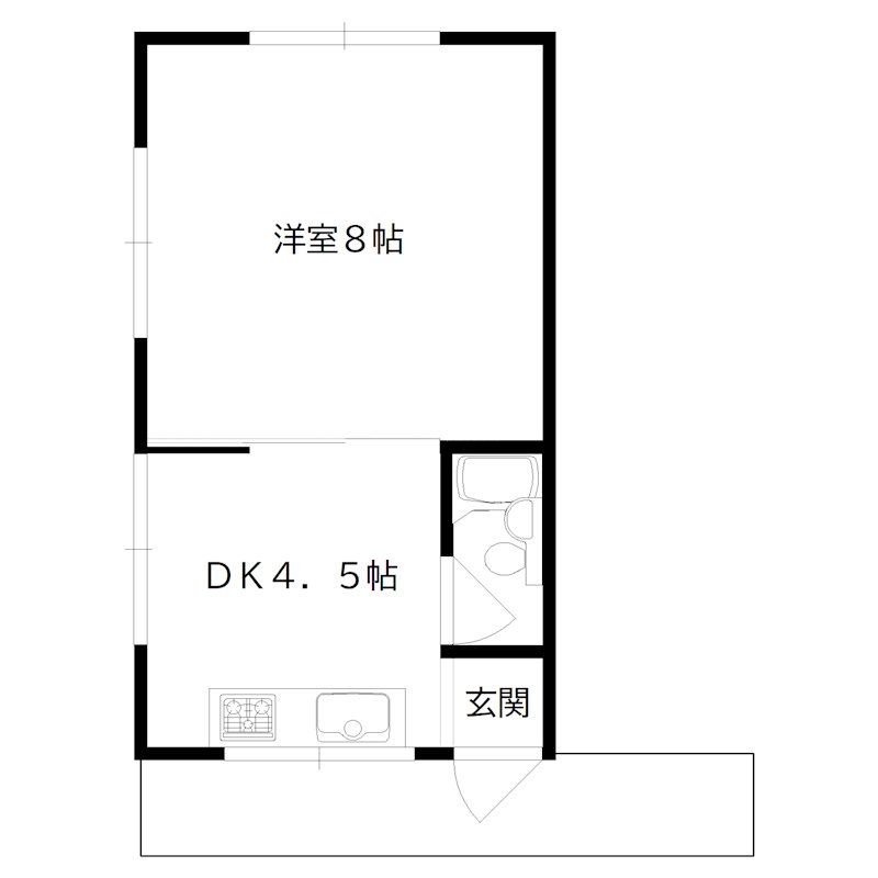 前田アパート 間取り図