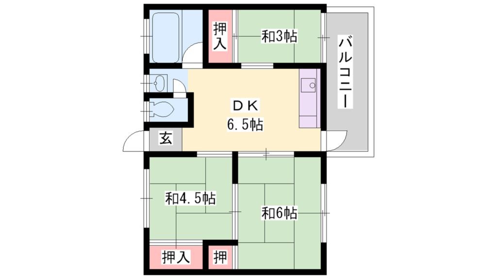 サンフラワーハイツ 間取り図