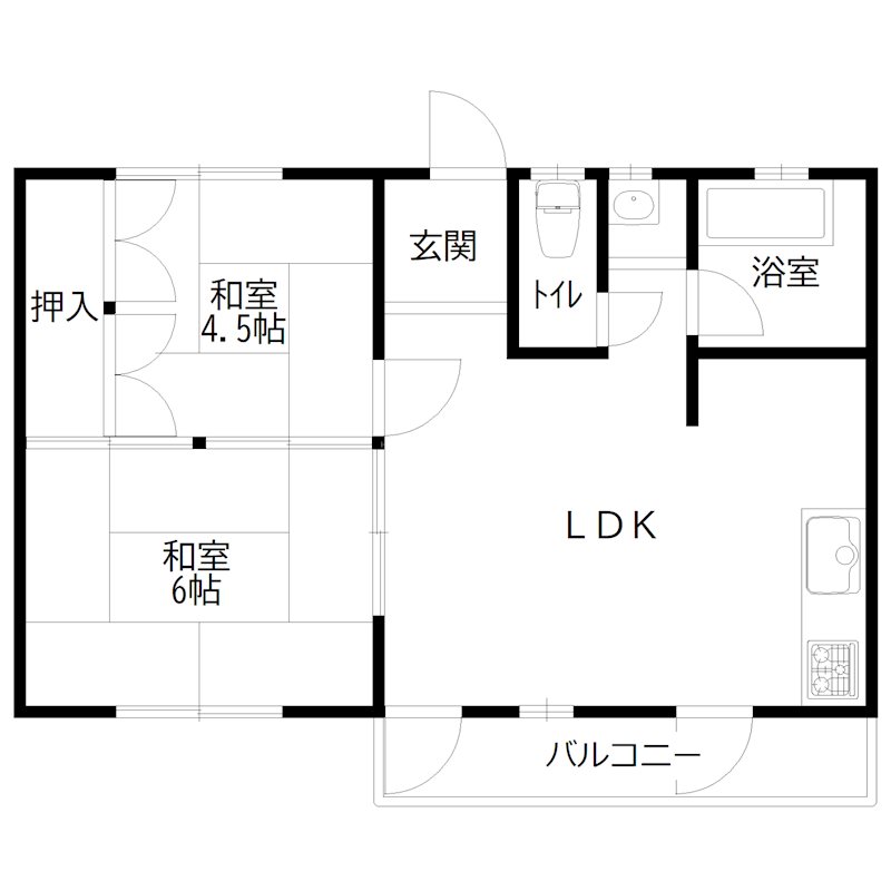 サンフラワーハイツ 間取り図