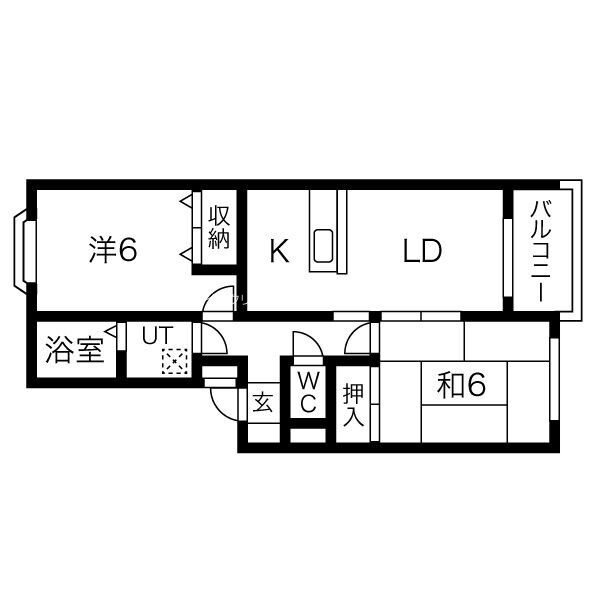 シャルム蓮池　Ａ棟 間取り図