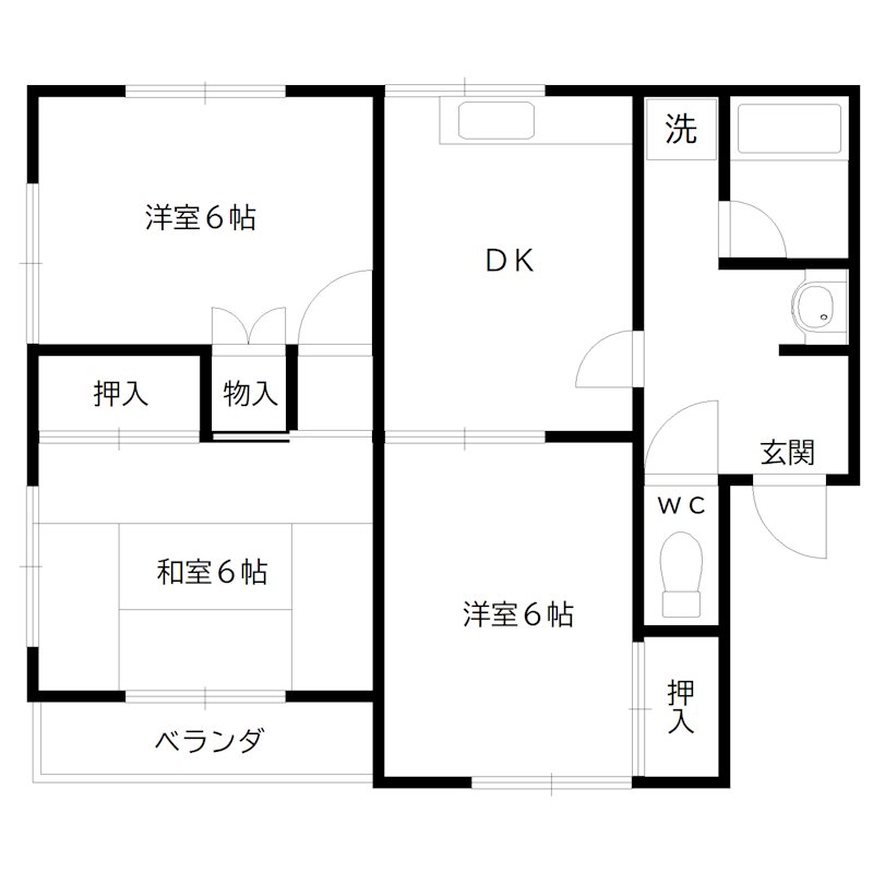 リバティーハウス曽根 間取り図