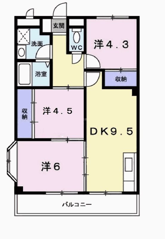 ヴィラデルソーレ 間取り図