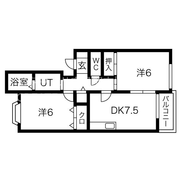 エクレールⅡ 間取り図