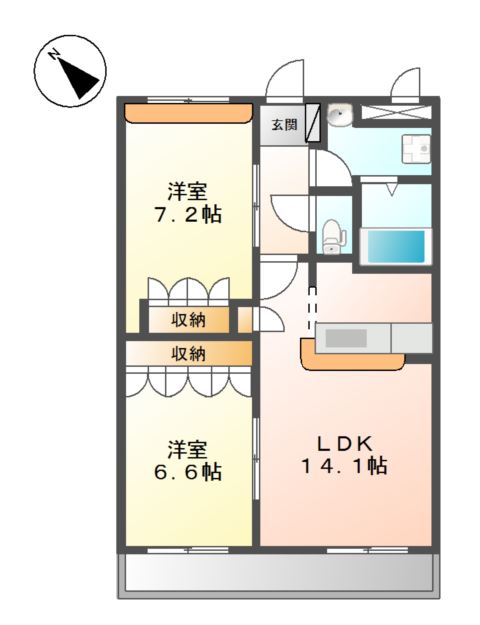ヴィラコンフォース 間取り図