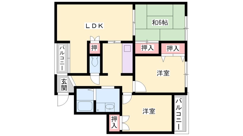 プランドール加古川 間取り図