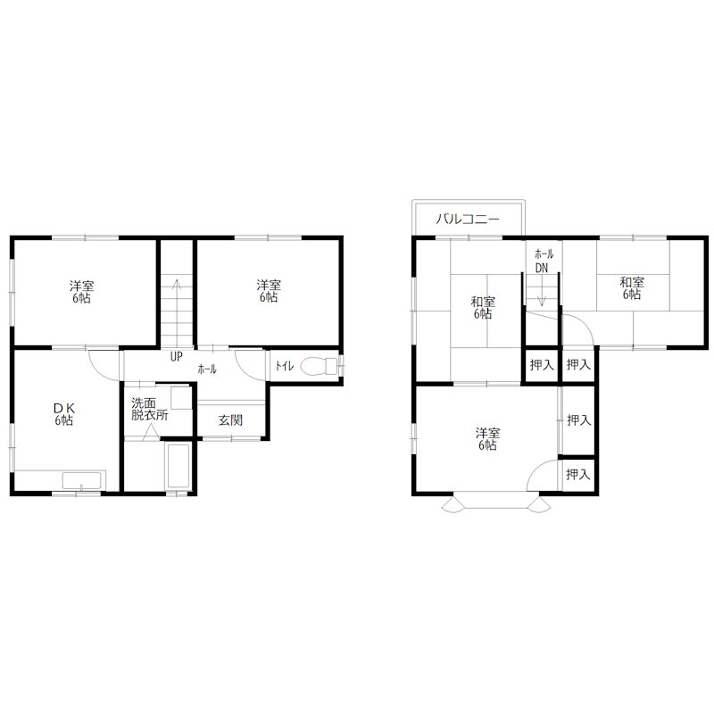 新在家戸建て 間取り図