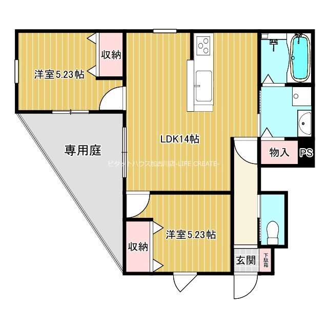 プレミールｃｏｃｏ 間取り図