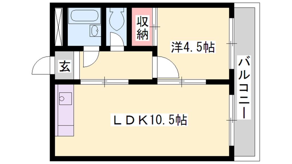 ＪＰアパートメント高砂 間取り図
