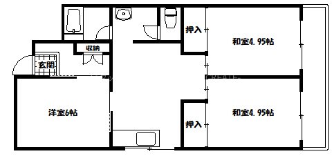 播磨城ノ宮2号棟 間取り図