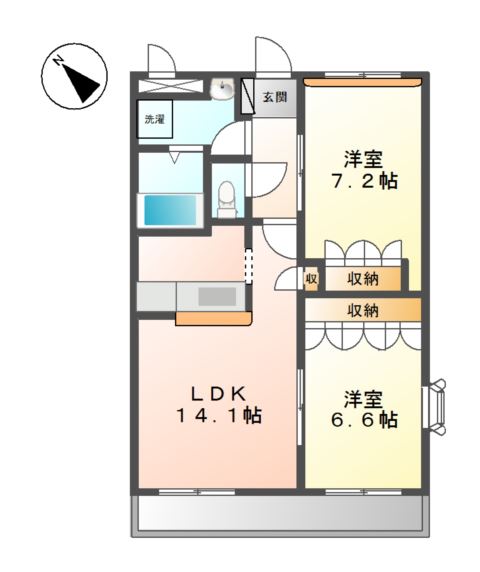 ヴィラコンフォース 間取り図