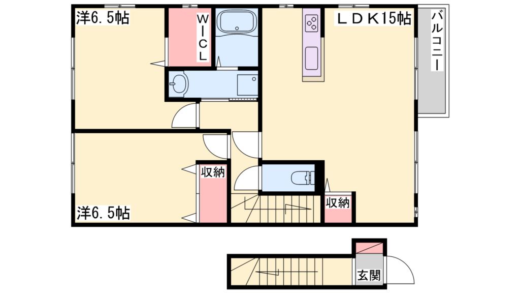 コンフォート大島III　Ｂ棟 間取り図
