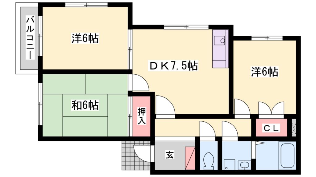 メゾン・ボヌール 間取り図
