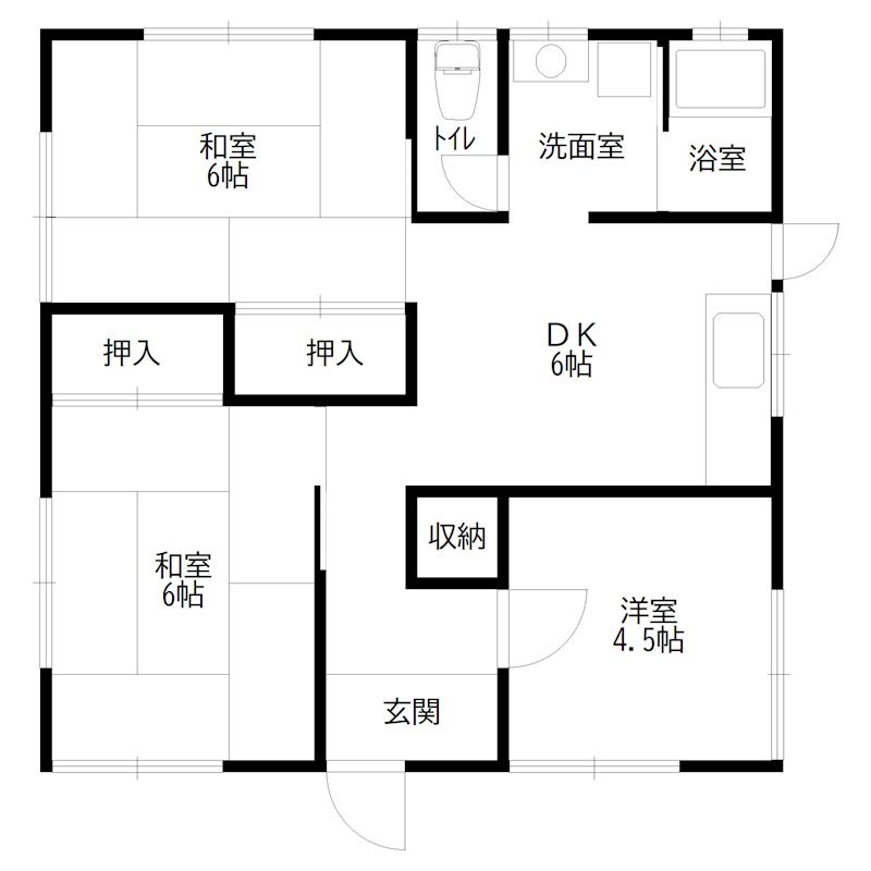 都台戸建 間取り図