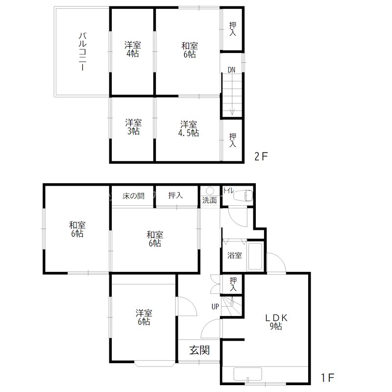 山手戸建 間取り図