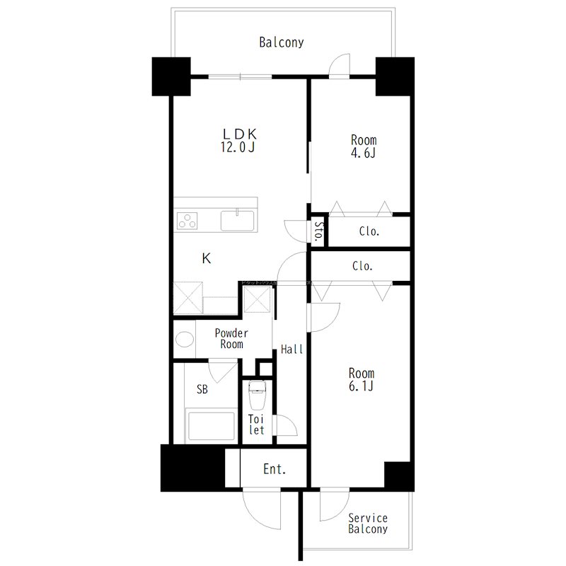 ＴＵＮＡＭＡＹＯ　ＬＥＳＩＤＥＮＣＥ 間取り図