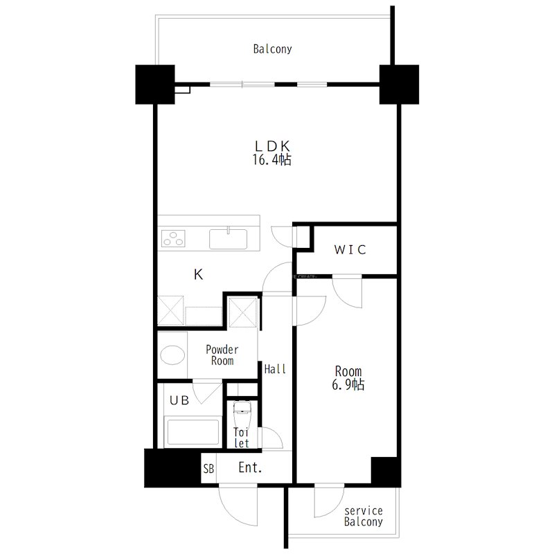 ＴＵＮＡＭＡＹＯ　ＬＥＳＩＤＥＮＣＥ 間取り図