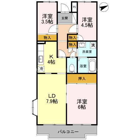 グリーンコーポ 間取り図
