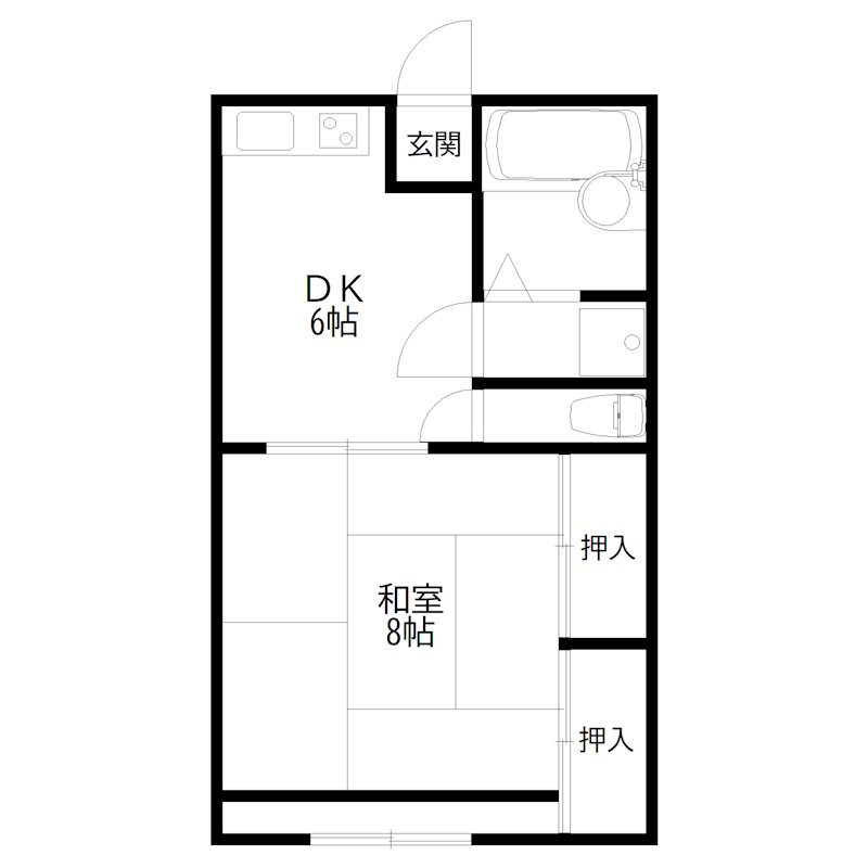 シャルマン宮北 間取り図