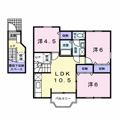 エクセレント壱番館Ｂ 間取り図