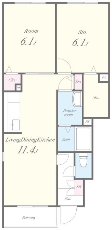 コンフォール　ビアン 間取り図