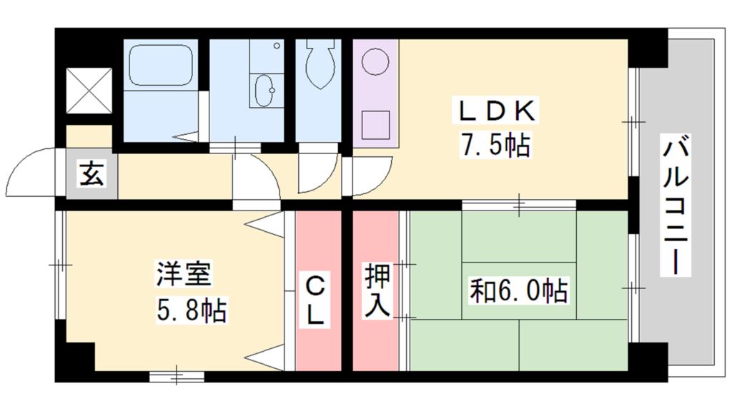 グレース平野 間取り図