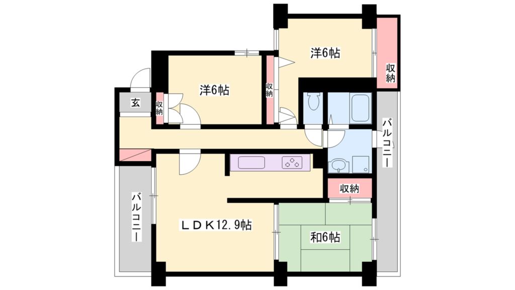 プランドール加古川 間取り図