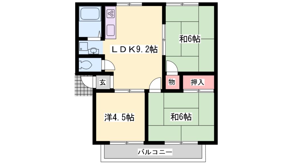 メゾン朱鷺 間取り図