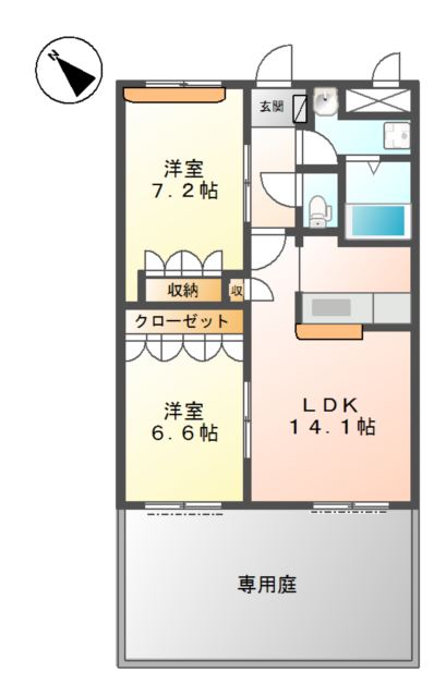 ヴィラコンフォース 間取り図