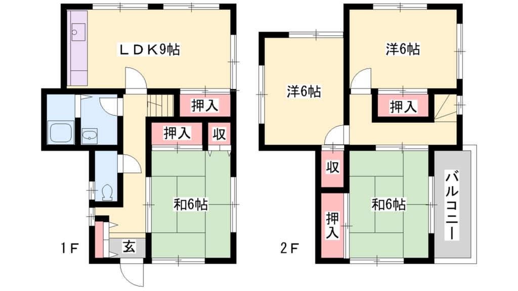 古宮戸建 間取り図