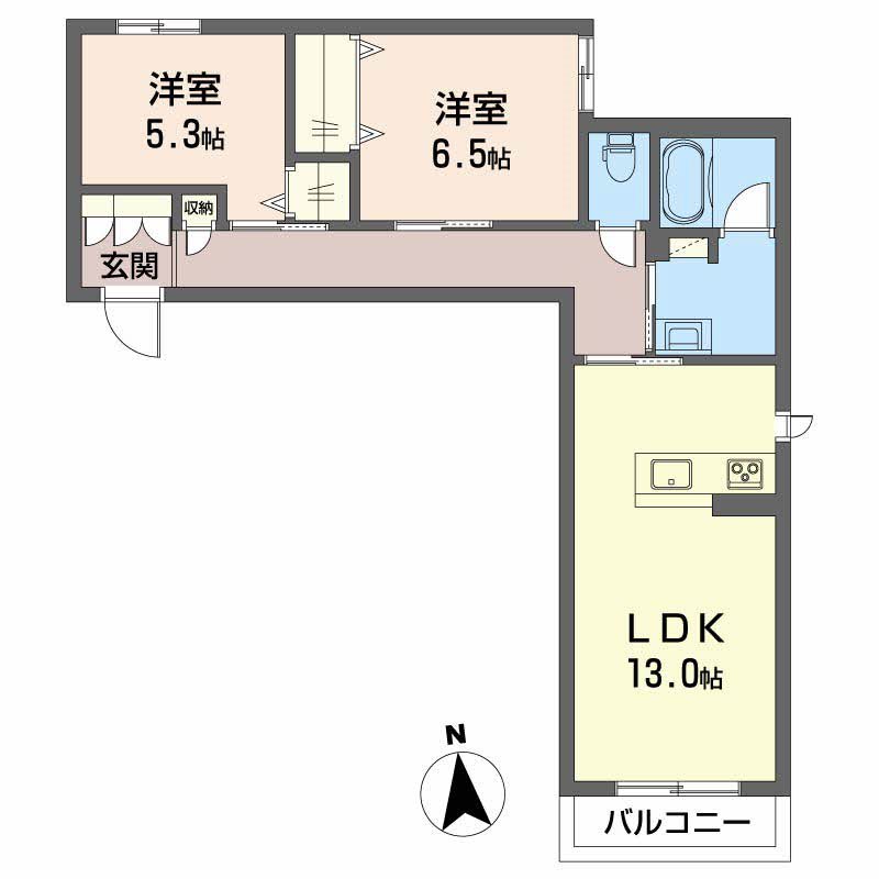 Ｌａ　Ｆｅｌｉｃｅ　神明 間取り図