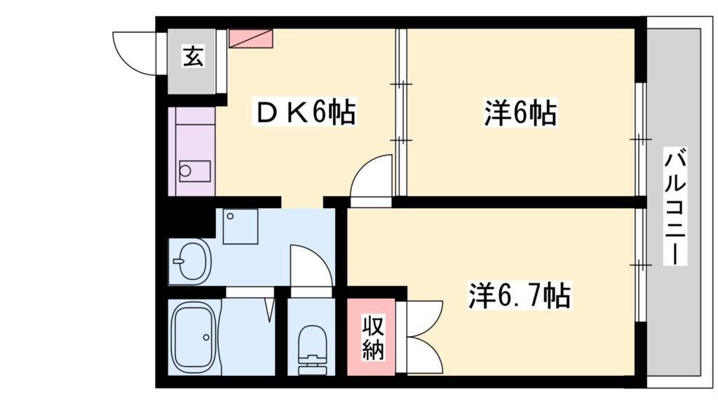 アミューズ尾上I 間取り図