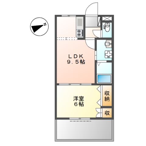 プリベールＫＯＢＡ 間取り図