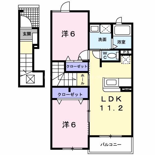 ジェルメ・ミニョン 間取り図