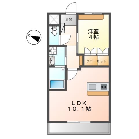 キャトルセゾン 間取り図