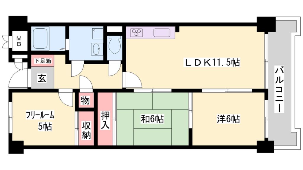 グランコート加古川南 間取り図