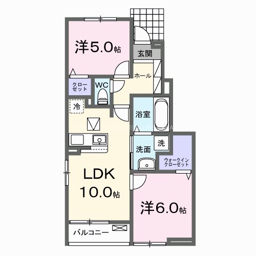(仮)稲美町国北アパート 間取り図