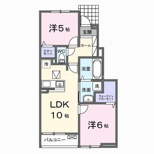 (仮)稲美町国北アパート 間取り図
