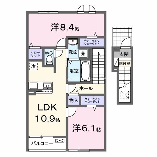 (仮)稲美町国北アパート 間取り図