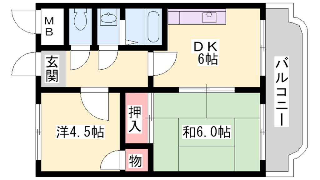 第14サンライズイトウ 間取り図