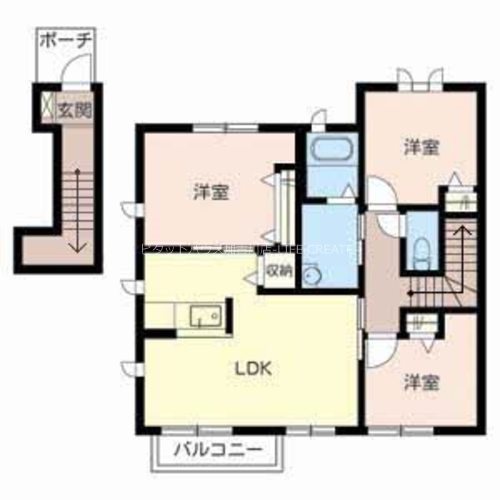 グリーンステージ相ノ山　Ｃ棟 間取り図