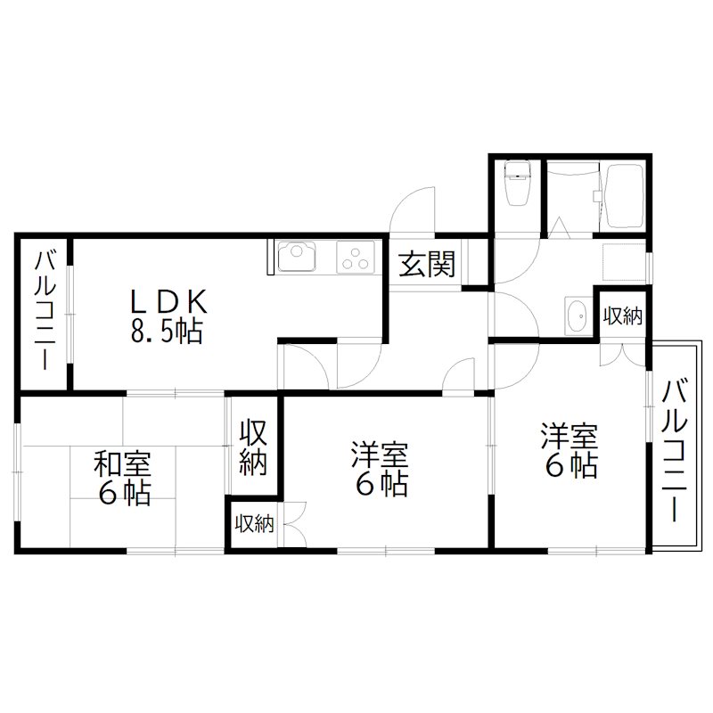 Rin bergel（リン　ベルジェ） 間取り図