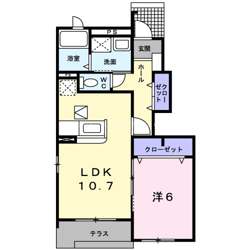 ジェルメ・ミニョン 間取り図